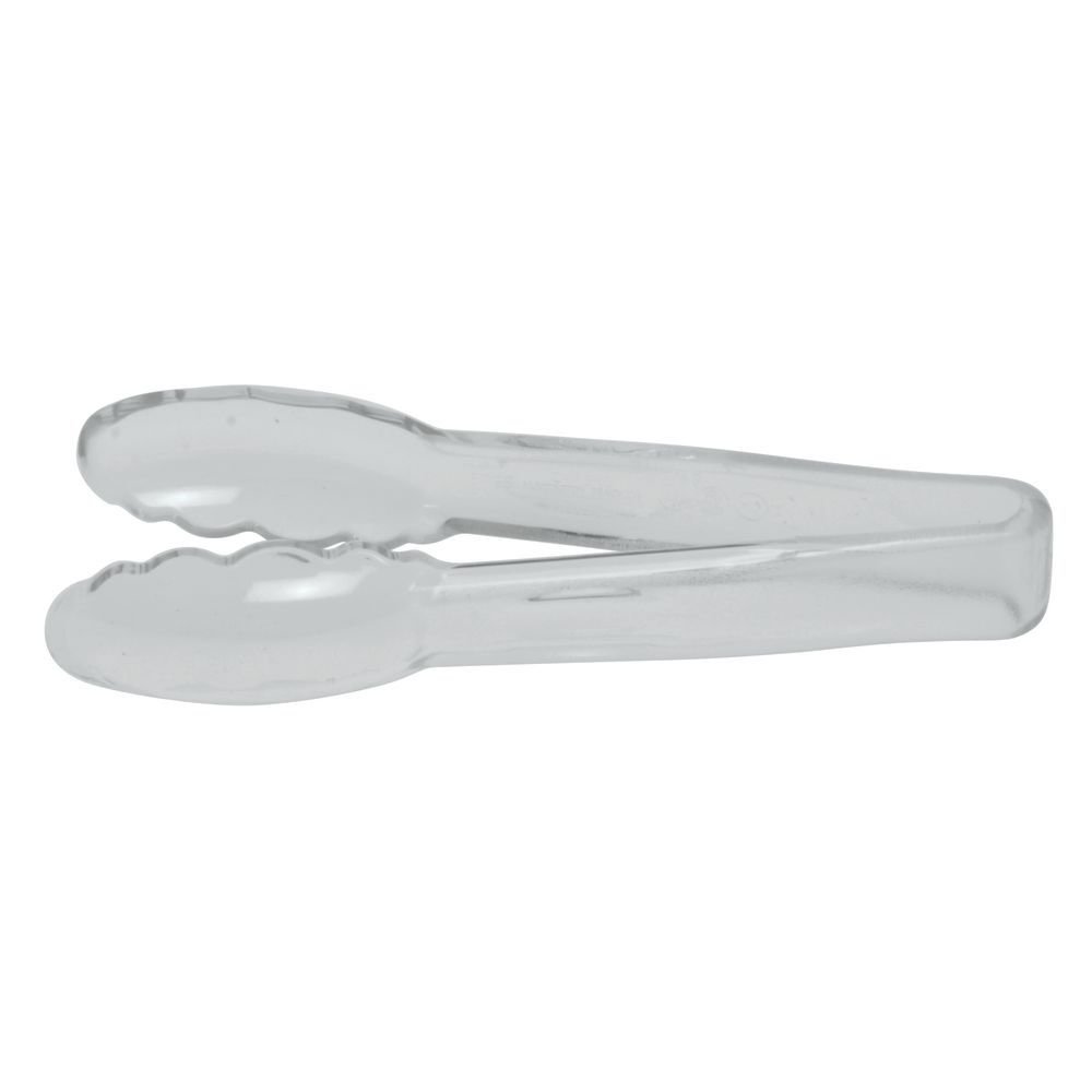 Cambro Plastic Tongs, Scallop Grip, 6in, Clear, Pack Of 12 Tongs MPN:IG6TGS135