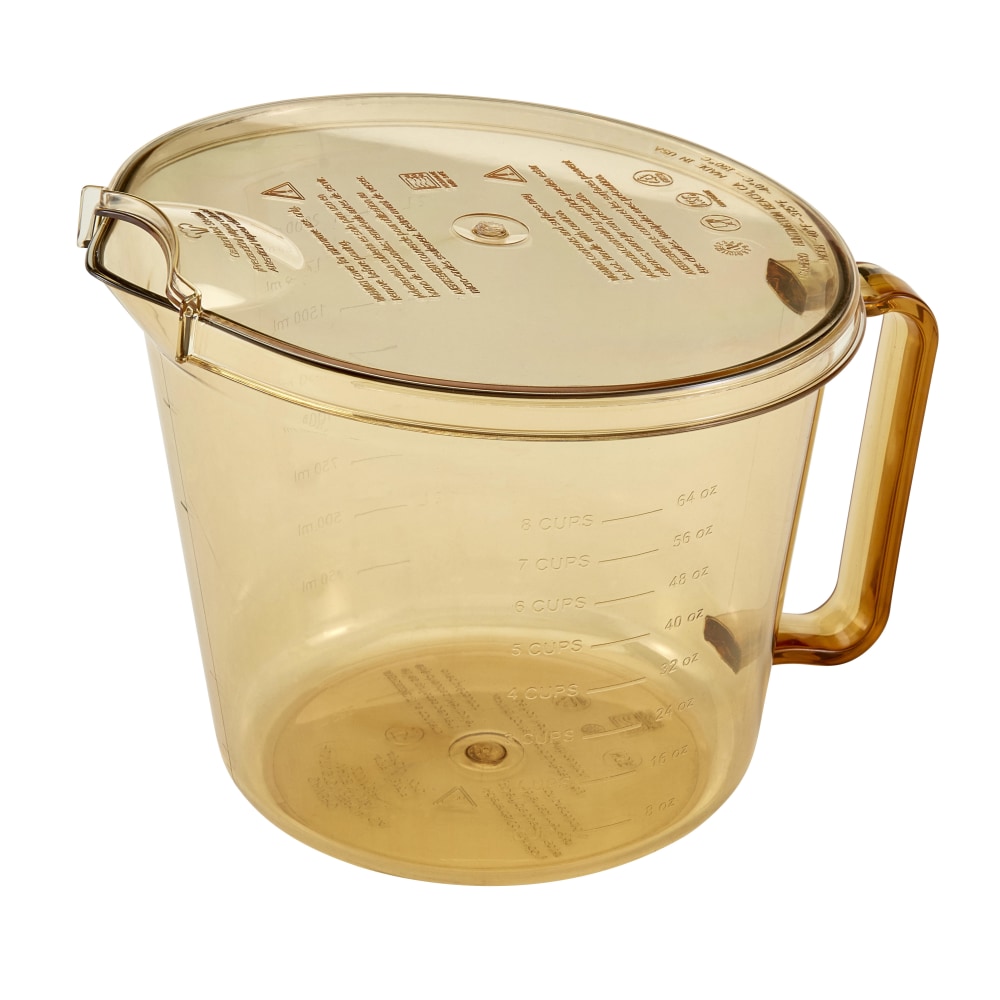 Cambro High-Heat Cover For 2 - 4 Qt Measuring Cups, Amber MPN:MCCH150