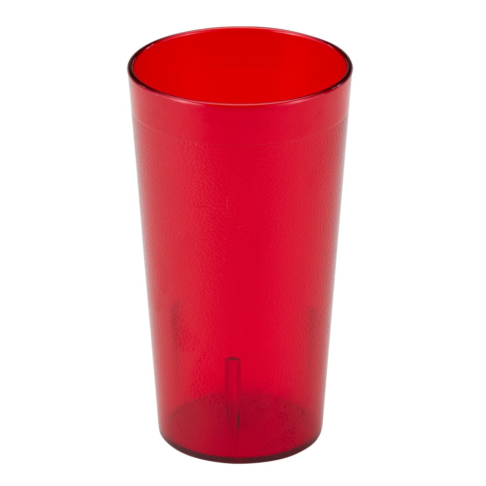 Cambro Colorware Styrene Tumblers, 16 Oz, Ruby Red, Pack Of 72 Tumblers MPN:1600P156
