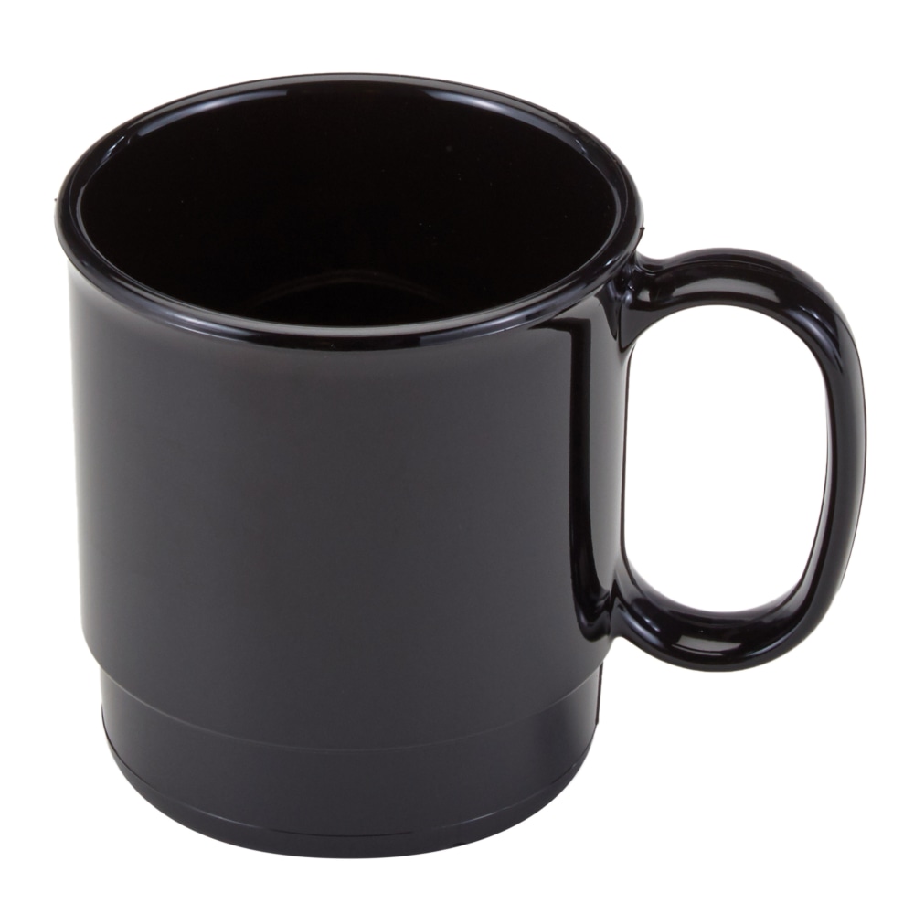 Cambro Camwear Dinnerware Mugs, 7.5 Oz, Black, Pack Of 48 Mugs MPN:75CW110