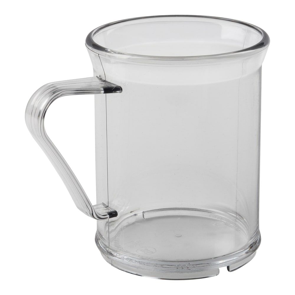 Cambro Camwear Dinnerware Mugs, 9.6 Oz, Clear, Set Of 48 Mugs MPN:96CW135