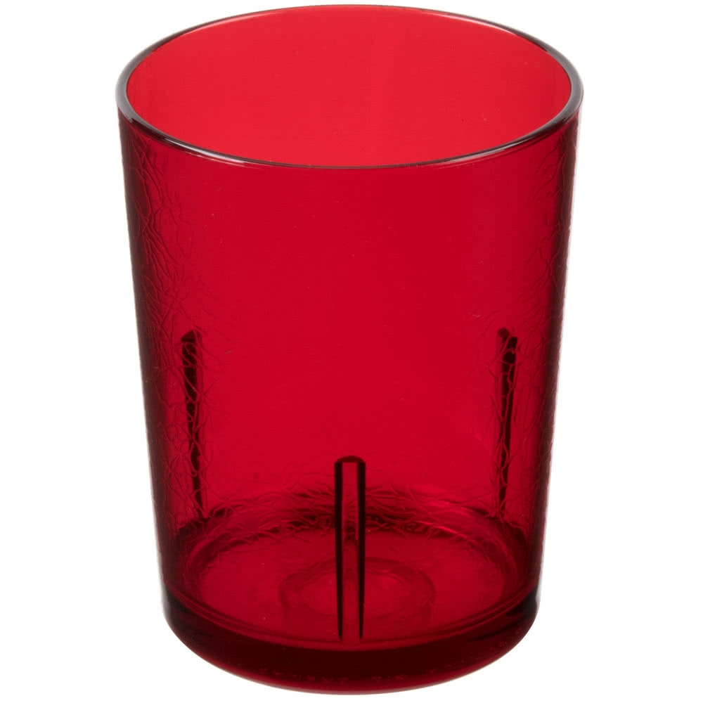 Cambro Del Mar Styrene Tumblers, 14 Oz, Ruby Red, Pack Of 36 Tumblers MPN:D14156
