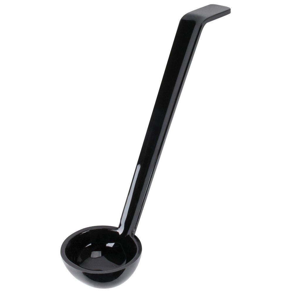 Cambro Camwear Plastic Serving Ladles, 1 Oz, Black, Pack Of 12 Ladles MPN:IGLD105110