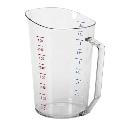 4 qt. Polycarbonate Polycarbonate Measuring Cup, Clear MPN:EA400MCCW135