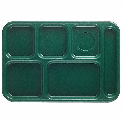 Tray w/ Compartments 10x14 Green MPN:EABCT1014119