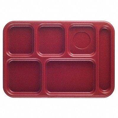 Tray w/ Compartments 10x14 Cranberry MPN:EABCT1014416