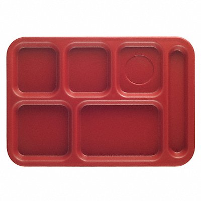 Tray w/ Compartments 10x14 Cranberry MPN:EAPS1014416