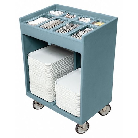 Tray/ Silverware Dispenser Cart, 32 3/8
