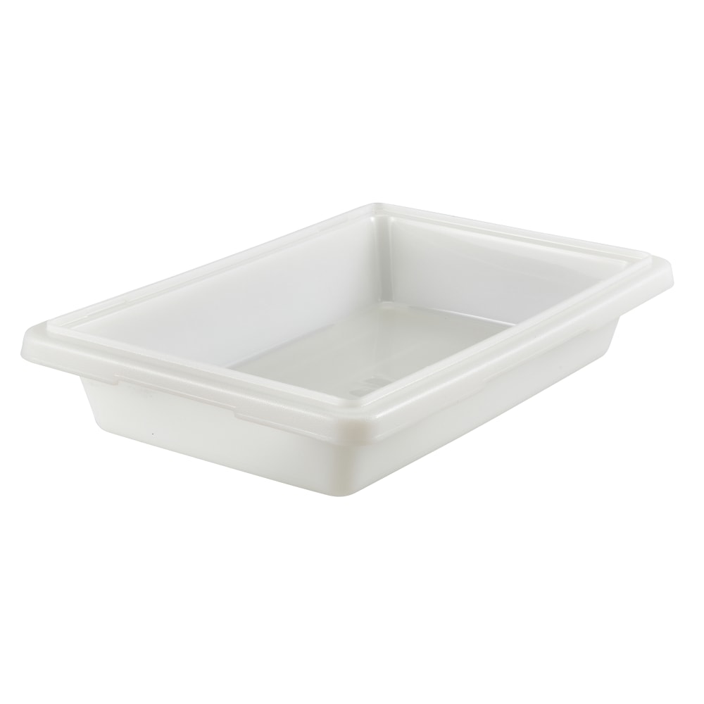 Cambro Poly Food Storage Boxes, 3-1/2inH x 12inW x 18inD, White, Case Of 6 Boxes MPN:12183P148