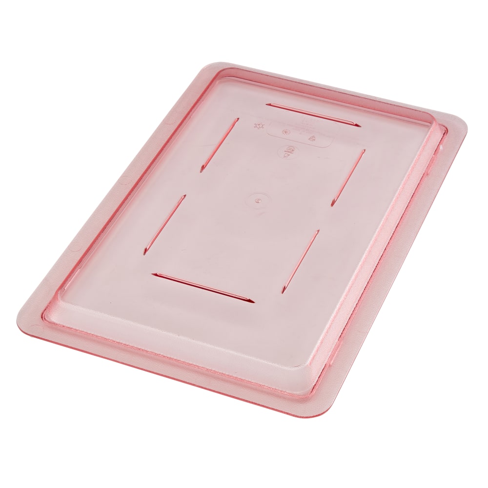 Cambro Camwear Food Box Flat Covers, 12in x 18in, Safety Red, Set Of 6 Covers MPN:1218CCW467