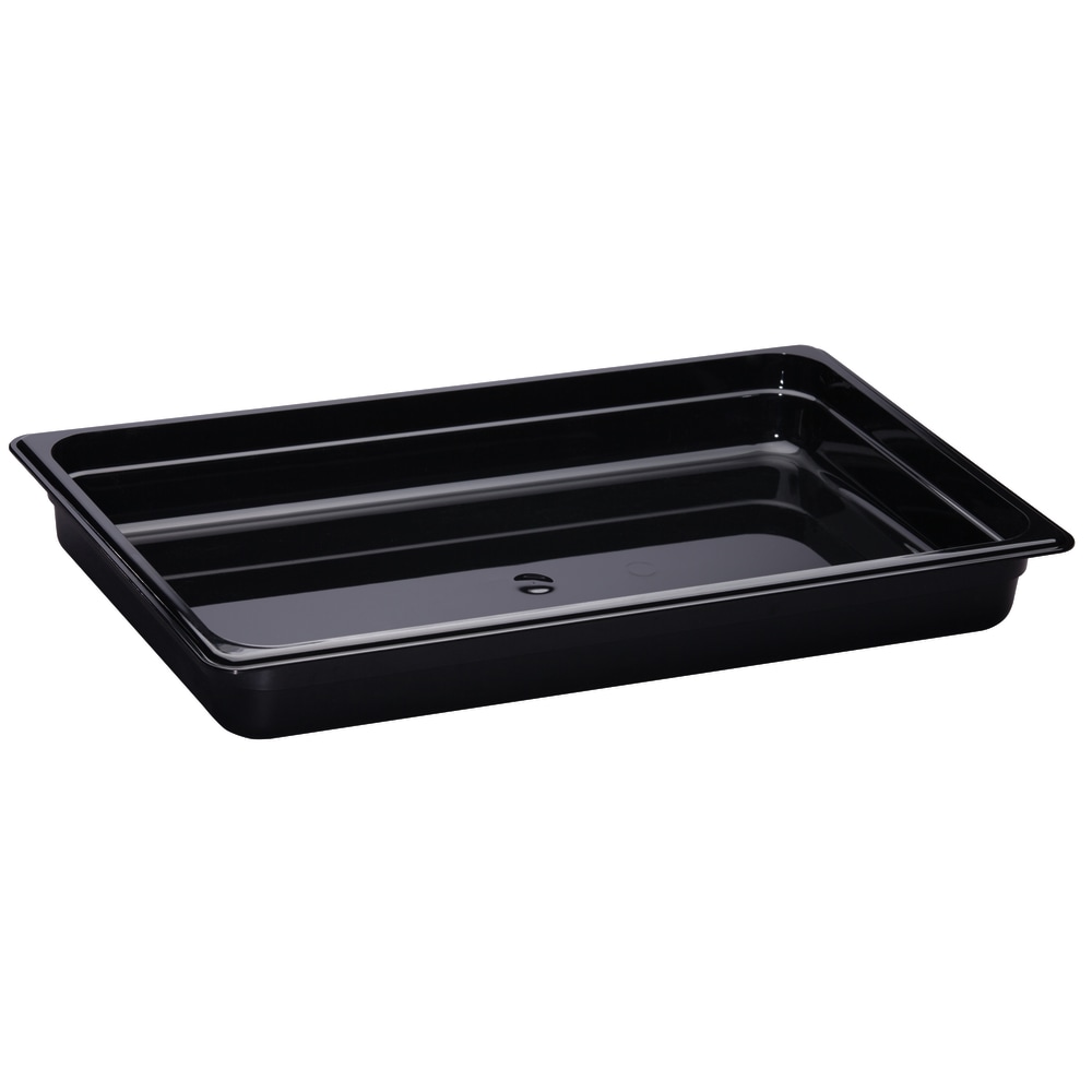 Cambro H-Pan High-Heat GN 1/1 Food Pans, 2inH x 12-3/4inW x 20-7/8inD, Black, Pack Of 6 Pans MPN:12HP110