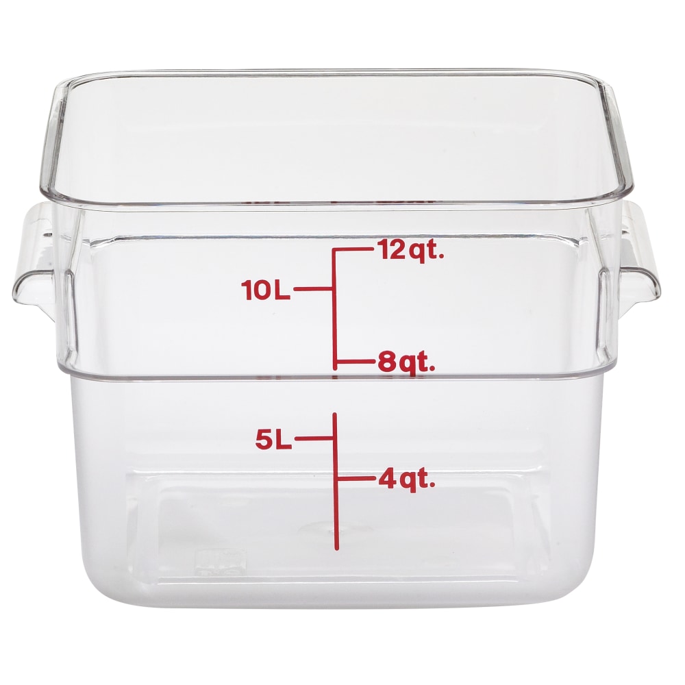 Cambro Camwear 12-Quart CamSquare Storage Containers, Allergen-Free Purple, Set Of 6 Containers MPN:12SFSCW441