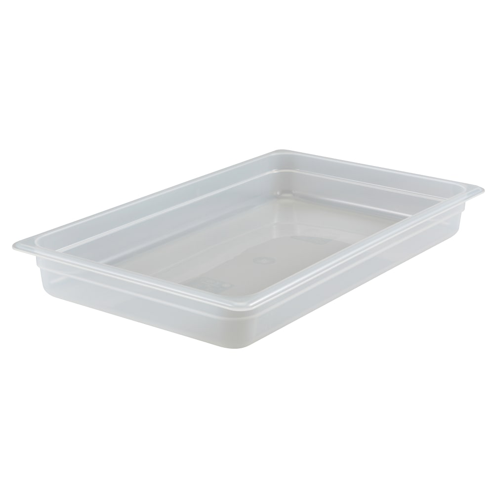 Cambro Translucent GN 1/1 Food Pans, 4inH x 12-3/4inW x 20-7/8inD, Pack Of 6 Containers MPN:14PP190