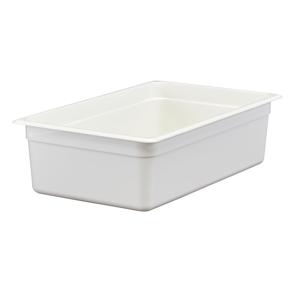 Cambro Camwear GN 1/1 Size 6in Food Pans, 6inH x 12-3/4inW x 20-7/8inD, White, Set Of 6 Pans MPN:16CW148