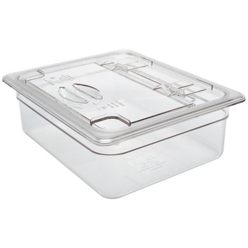 Cambro 1/2 Size Camwear Notched Flip Cover, Clear MPN:20CWLN135