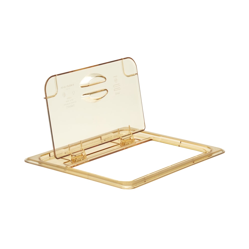 Cambro H-Pan High-Heat GN 1/2 FlipLids, Amber, Pack Of 6 Lids MPN:20HPL150