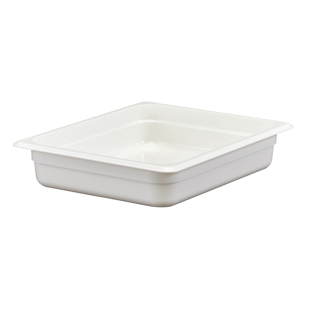 Cambro Camwear GN 1/2 Size 2in Food Pans, 2inH x 10-1/2inW 12-3/4inD, White, Set Of 6 Pans MPN:22CW148