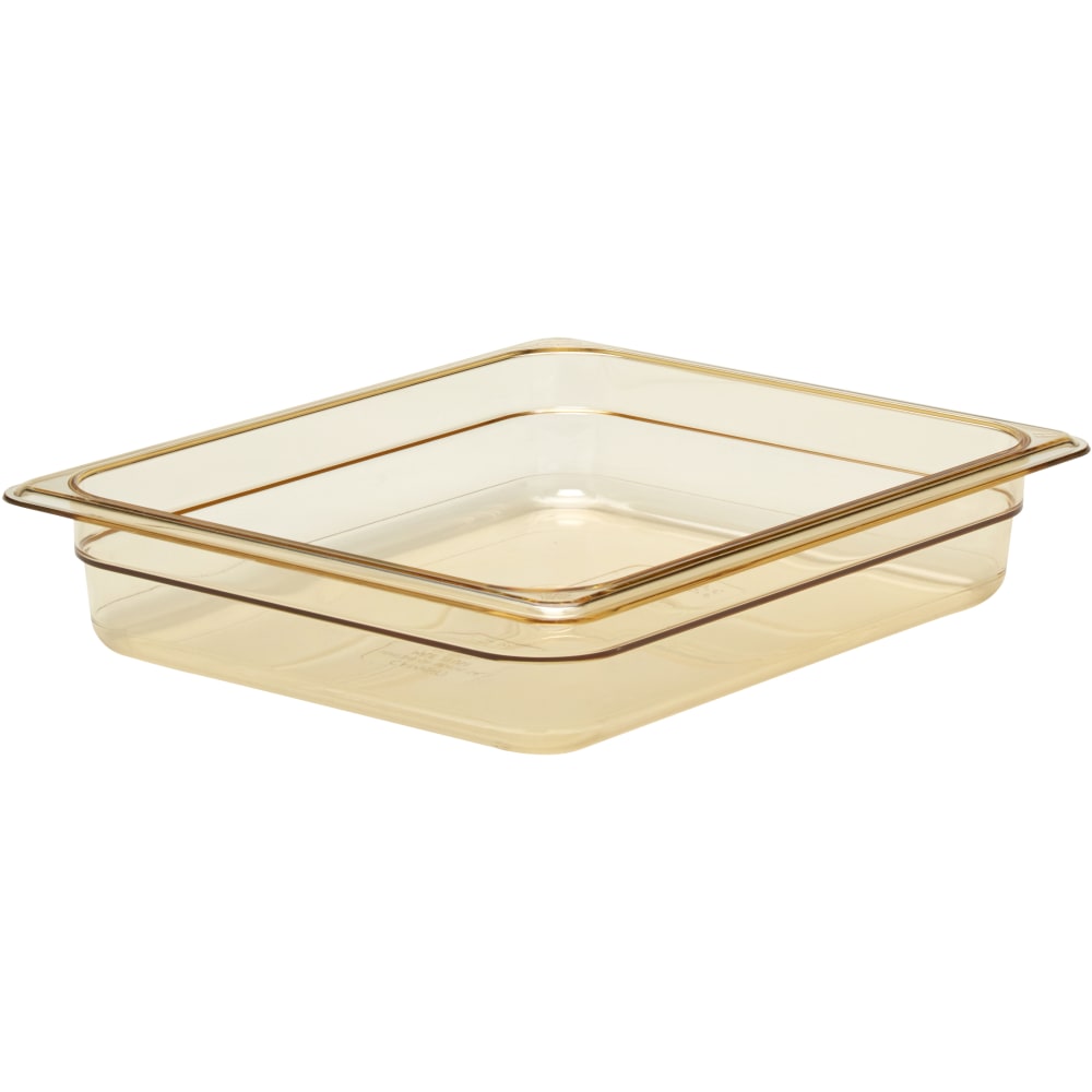 Cambro H-Pan High-Heat GN 1/2 Food Pans, 2inH x 10-7/16inW x 12-3/4inD, Amber, Pack Of 6 Pans MPN:22HP150