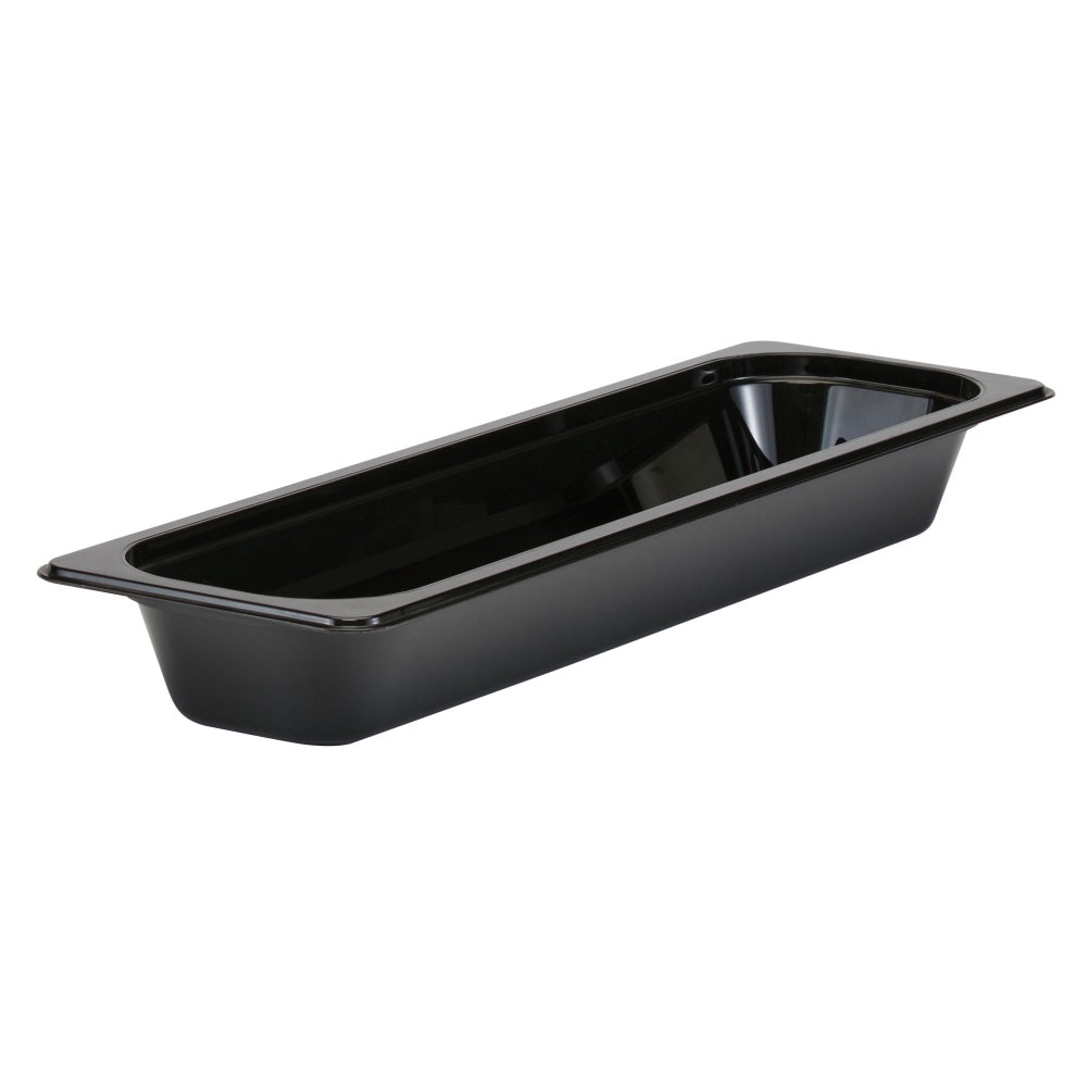 Cambro Camwear GN 1/2 Long 2in Food Pans, Black, Set Of 6 Pans MPN:22LPCW110