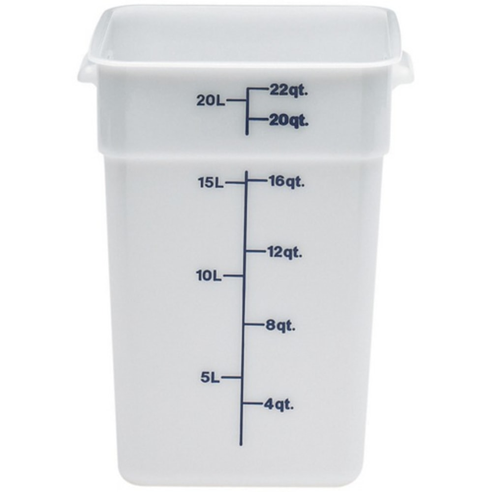 Cambro CamSquare Food Storage Container, 22 Qt, Clear MPN:22SFSP148