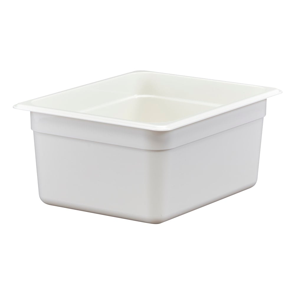 Cambro Camwear GN 1/2 Size 6in Food Pans, 6inH x 10-1/2inW 12-3/4inD, White, Set Of 6 Pans MPN:26CW148