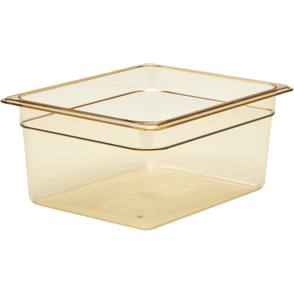 Cambro H-Pan High-Heat GN 1/2 Food Pans, 6inH x 10-7/16inW x 12-3/4inD, Amber, Pack Of 6 Pans MPN:26HP150
