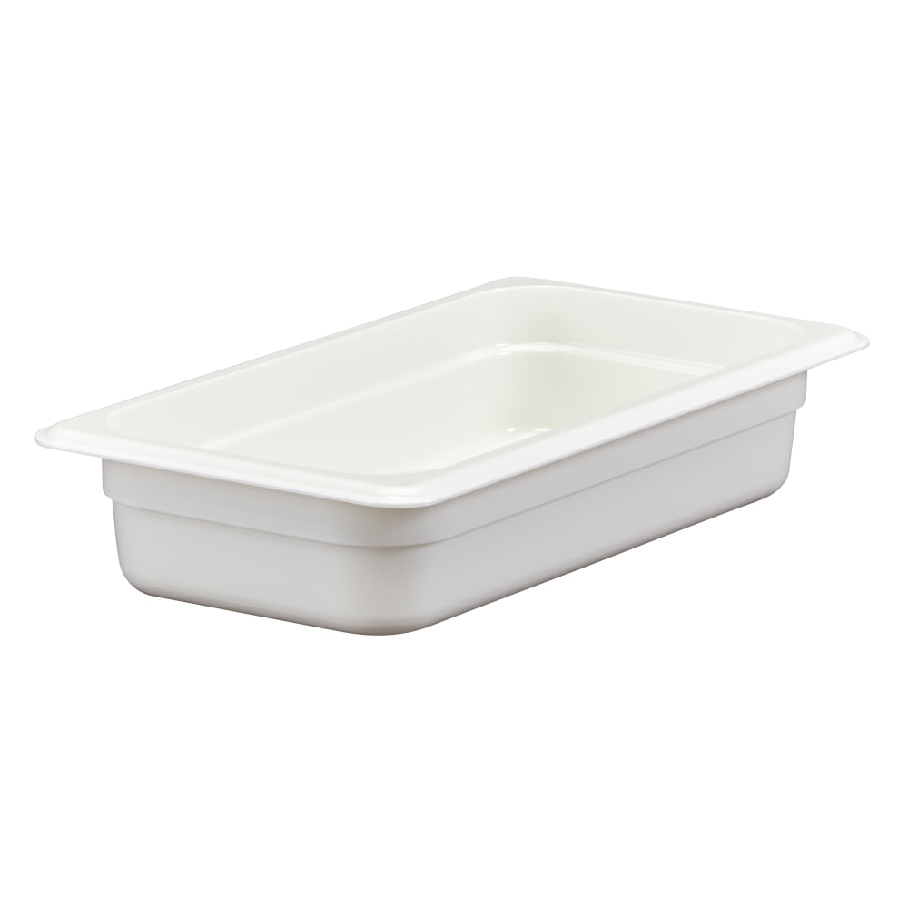Cambro Camwear GN 1/3 Size 2in Food Pans, 2inH x 7inW x 12-3/4inD, White, Set Of 6 Pans MPN:32CW148