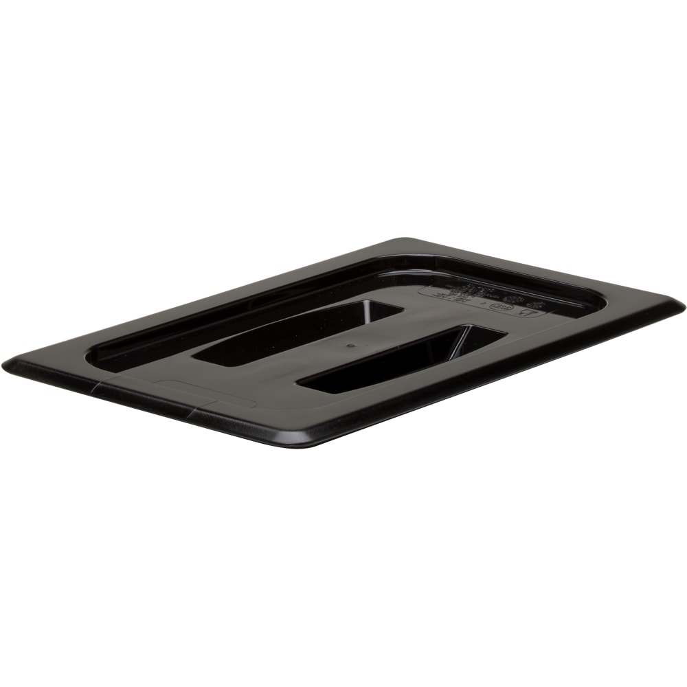 Cambro Camwear 1/4 Food Pan Lids With Handles, Black, Set Of 6 Lids MPN:40CWCH110