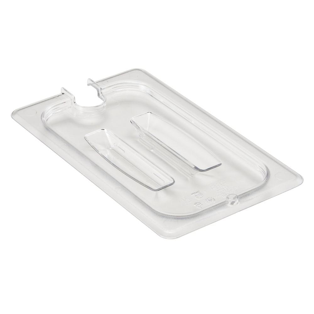 Cambro Camwear 1/4 Notched Food Pan Lids With Handles, Clear, Set Of 6 Lids MPN:40CWCHN135