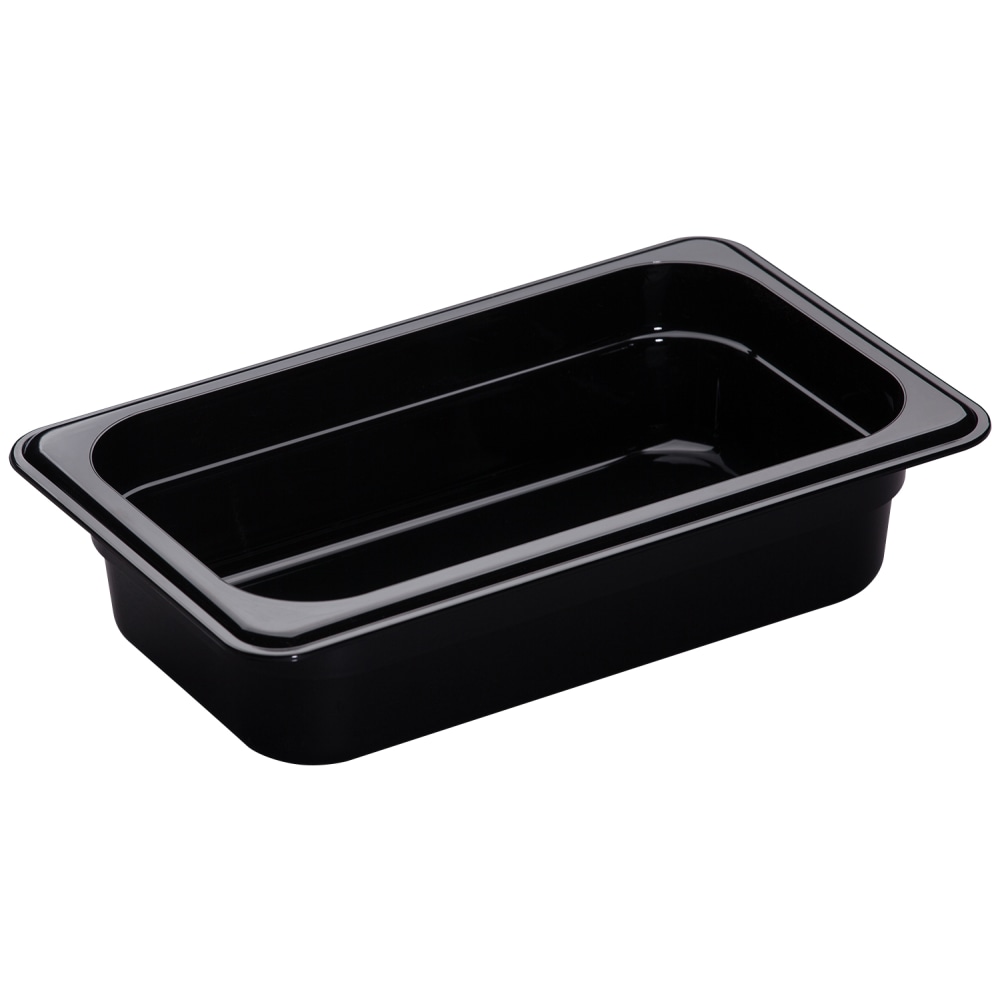 Cambro H-Pan High-Heat GN 1/4 Food Pans, Black, Pack Of 6 Pans MPN:42HP110