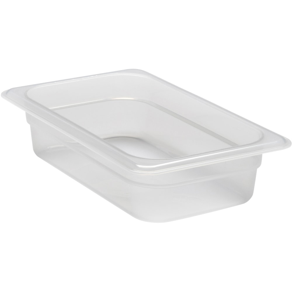 Cambro Translucent GN 1/4 Food Pans, 2-1/2inH x 6-3/8inW x 10-7/16inD, Pack Of 6 Containers MPN:42PP190