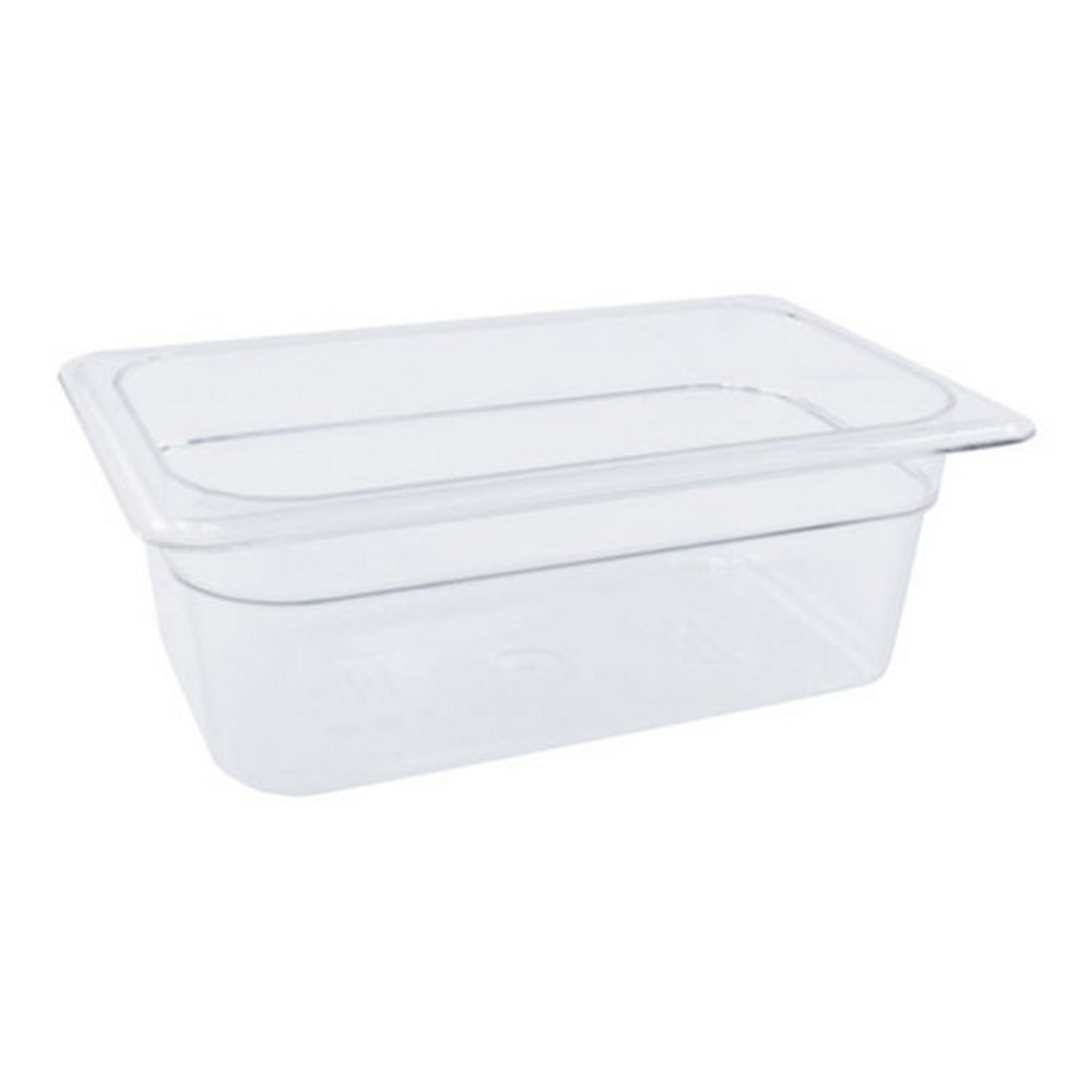 Cambro 1/4 Size Camwear Food Pan, 4in x 7in x 11in, Clear MPN:44CW135