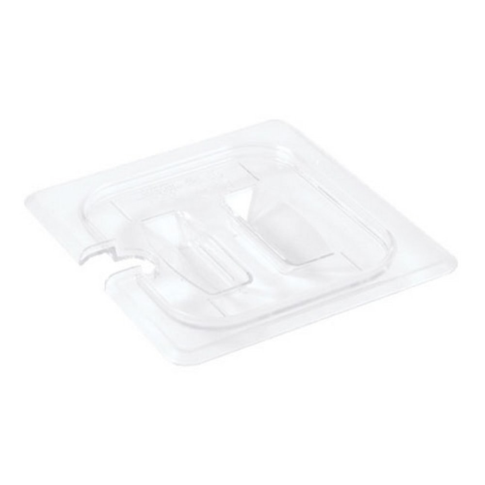 Cambro 1/6 Size Camwear Notched Food Pan Cover, Clear MPN:60CWCHN135