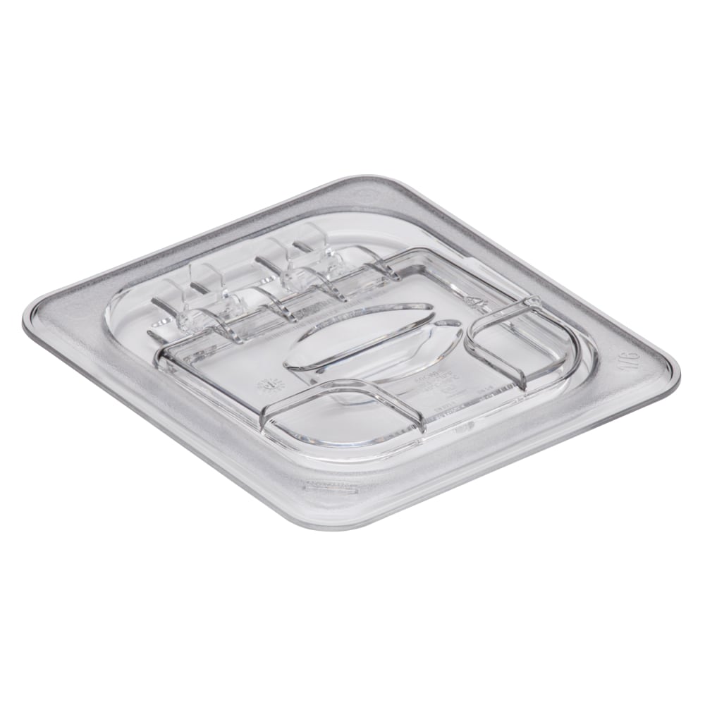 Cambro Camwear GN 1/6 FlipLids, Clear, Set Of 6 Lids MPN:60CWL135