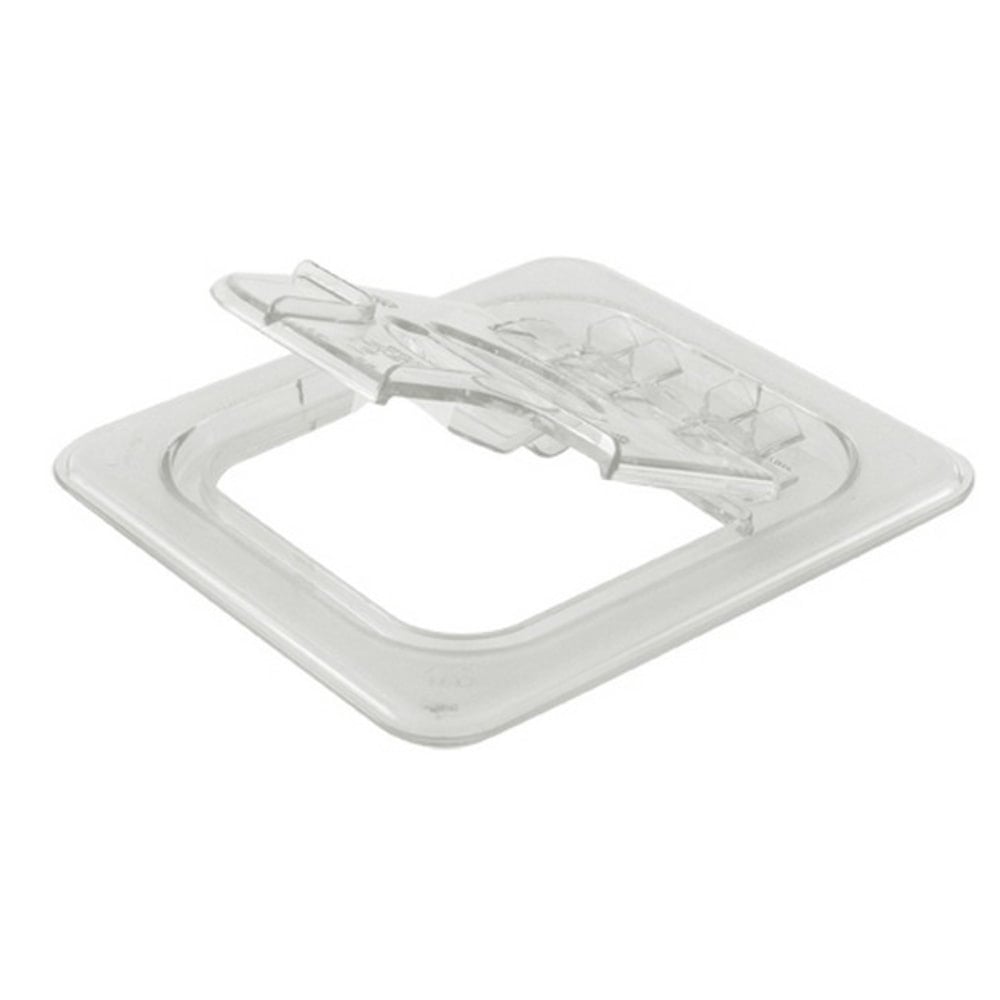 Cambro 1/6 Size FlipLid Hinged/Notched Cover, Clear MPN:60CWLN135