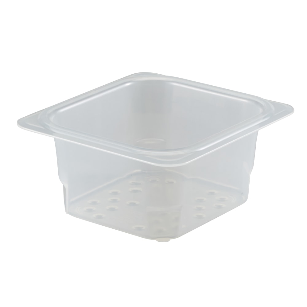 Cambro Translucent GN 1/6 Colander Pans, 5inH x 6-3/8inW x 3inD, Pack Of 6 Colanders MPN:63CLRPP190