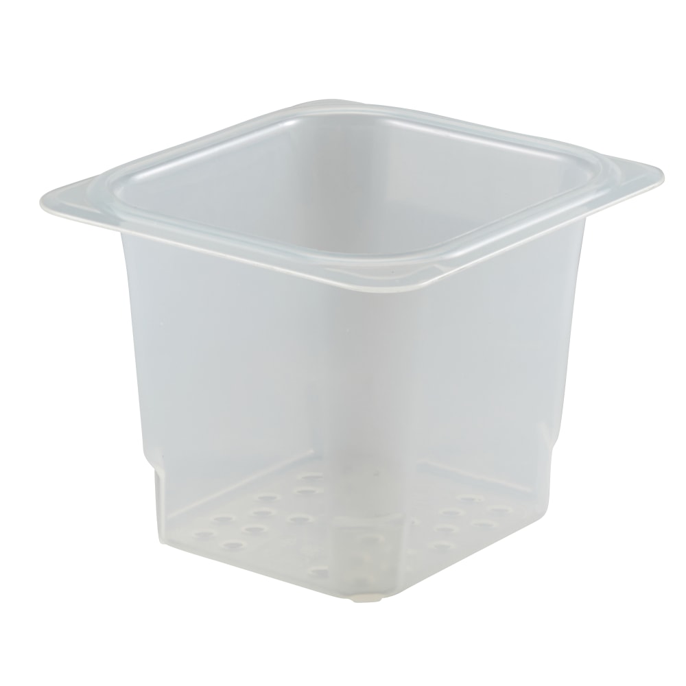 Cambro Translucent GN 1/6 Colander Pans, 5inH x 6-3/8inW x 5inD, Pack Of 6 Colanders MPN:65CLRPP190