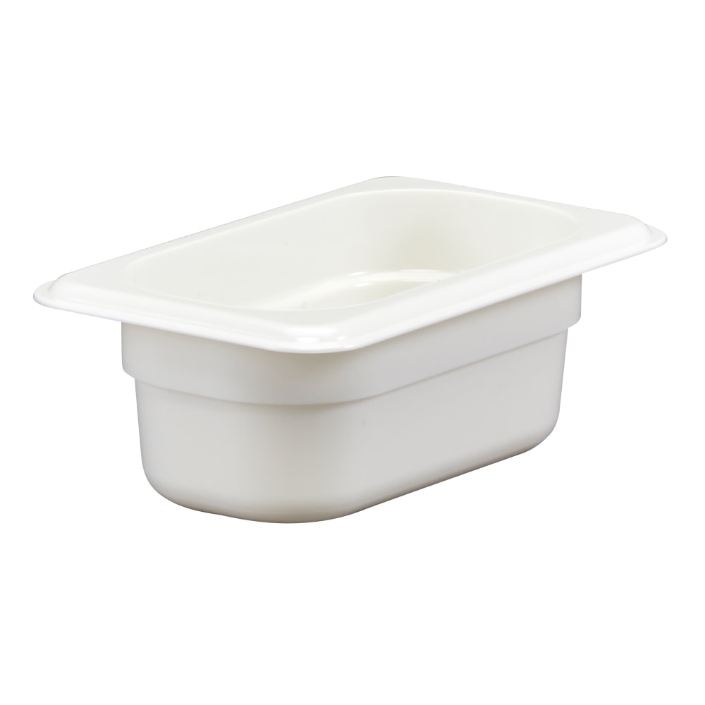 Cambro Camwear GN 1/9 Size 2in Food Pans, White, Set Of 6 Pans MPN:92CW148