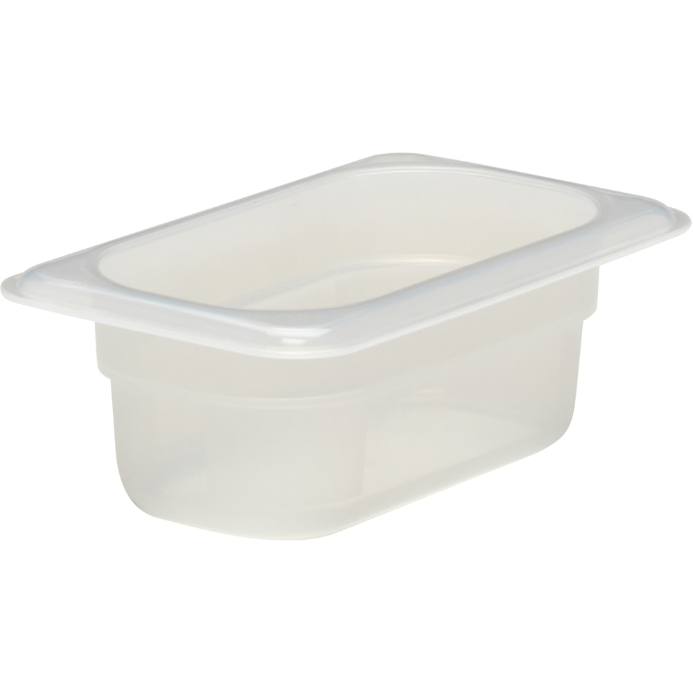 Cambro Translucent GN 1/9 Food Pan, 2-1/2inH x 4-1/4inW x 6-15/16inD, Pack Of 6 Containers MPN:92PP190