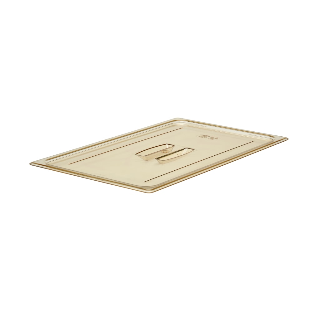 Cambro Camwear 1/1 H-Pan Food Pan Lids With Handles, Amber, Set Of 6 Lids MPN:CAM10HPCH150.