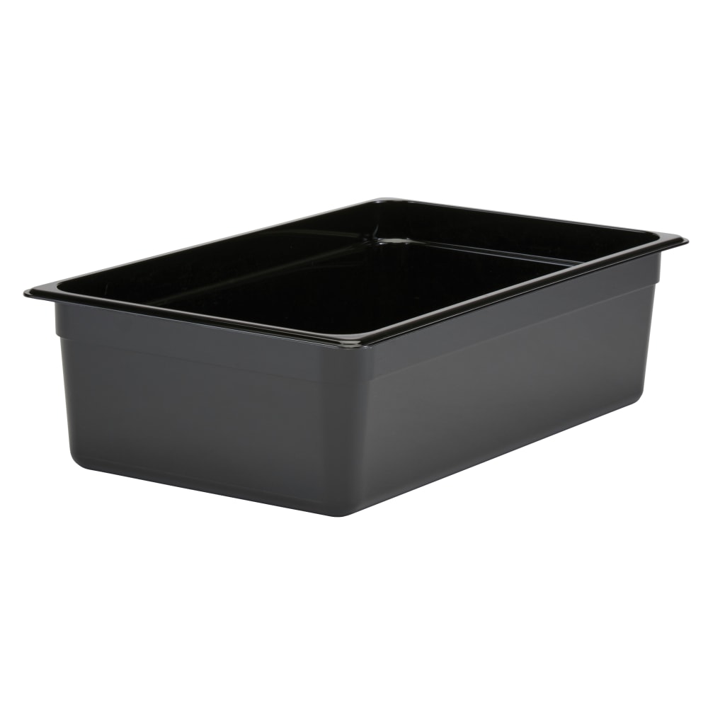 Cambro Camwear GN 1/1 Size 6in Food Pans, 6inH x 12-3/4inW x 20-7/8inD, Black, Set Of 6 Pans MPN:CAM16CW110.