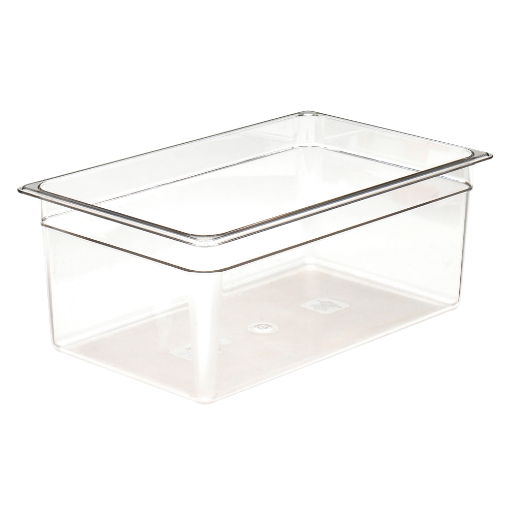 Cambro Camwear GN 1/1 Size 8in Food Pans, Clear, Set Of 6 Pans MPN:CAM18CW135.