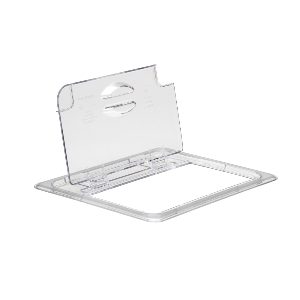 Cambro Camwear GN 1/9 Notched FlipLids, Clear, Set Of 6 Lids MPN:CAM20CWLN135.