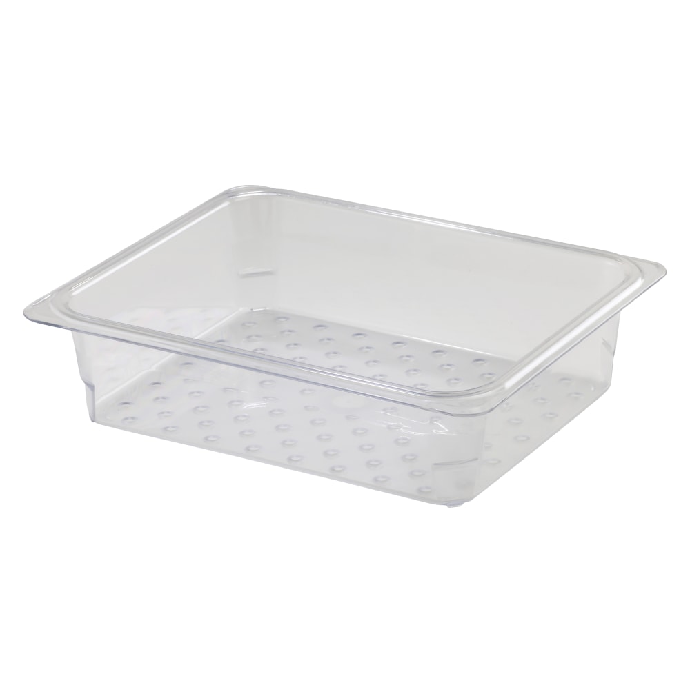 Cambro Camwear GN 1/2 Size 3in Colander Pans, Clear, Set Of 6 Pans MPN:CAM23CLRCW135.