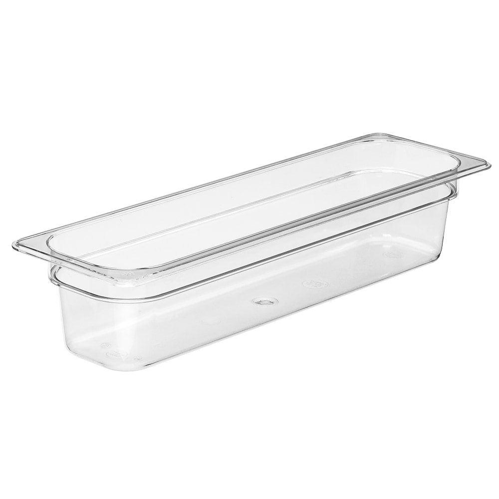 Cambro Camwear 1/2 x 4in Long Food Pans, Clear, Set Of 6 Pans MPN:CAM24LPCW135.