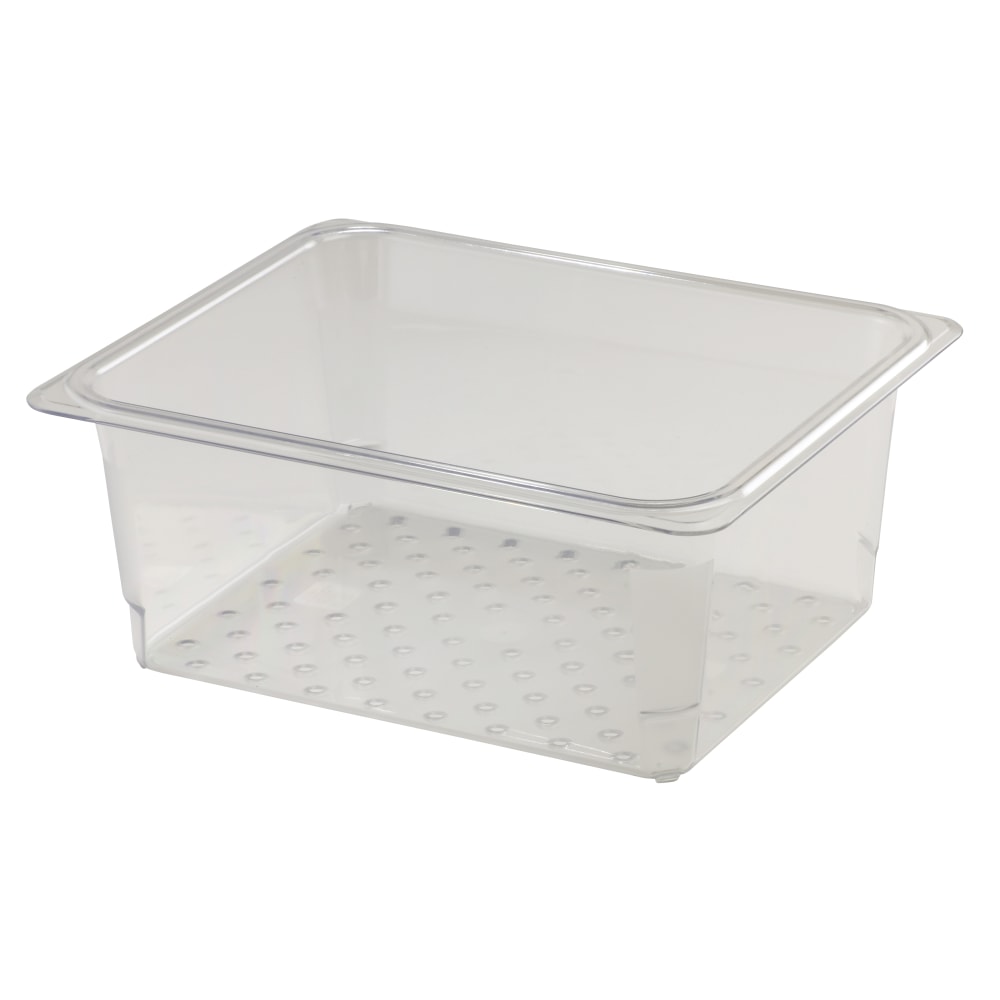 Cambro Camwear GN 1/2 Size 5in Colander Pans, Clear, Set Of 6 Pans MPN:CAM25CLRCW135.