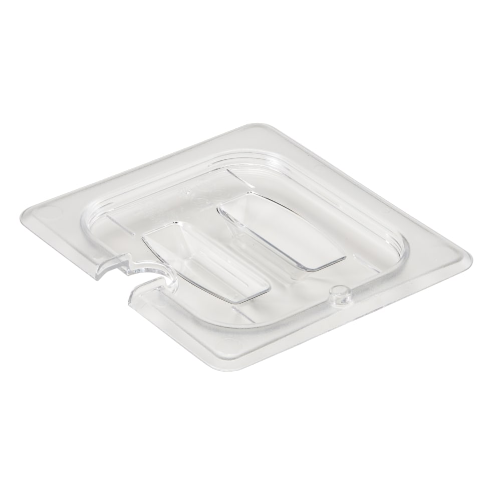 Cambro Camwear 1/6 Notched Food Pan Lids With Handles, Clear, Set Of 6 Lids MPN:CAM60CWCHN135.