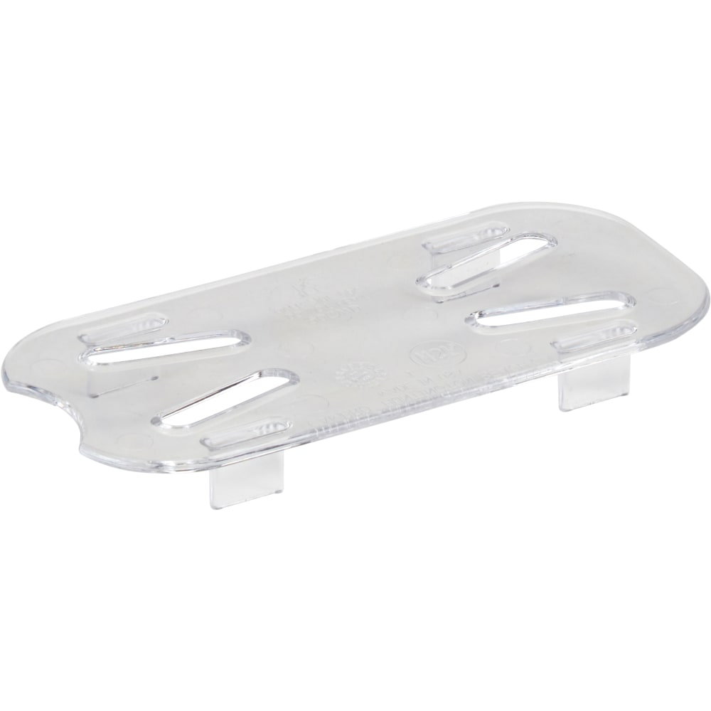 Cambro Camwear GN 1/9 Drain Shelves, 9/16inH x 2-5/16inW x 5inD, Clear, Pack Of 6 Shelves MPN:CAM90CWD135
