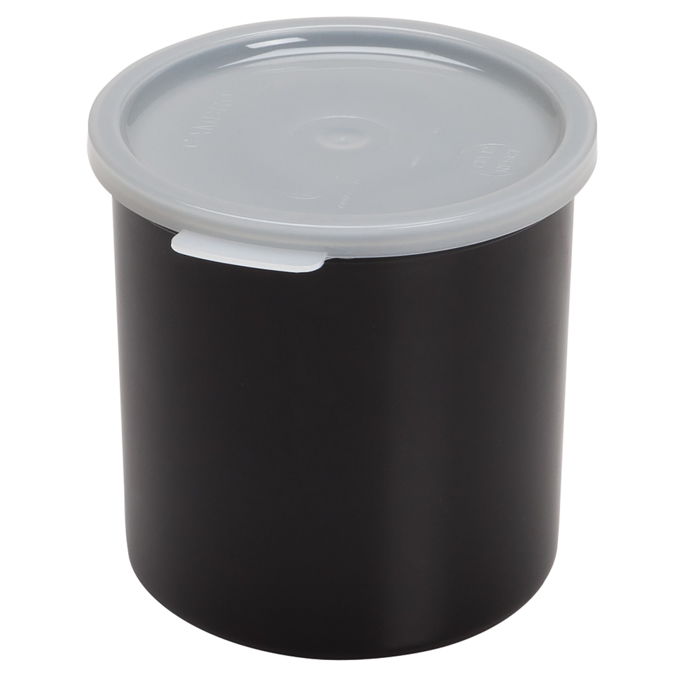 Cambro Deli Crocks, 1.2 Qt, Black, Pack Of 12 Crocks MPN:CAMCP12110