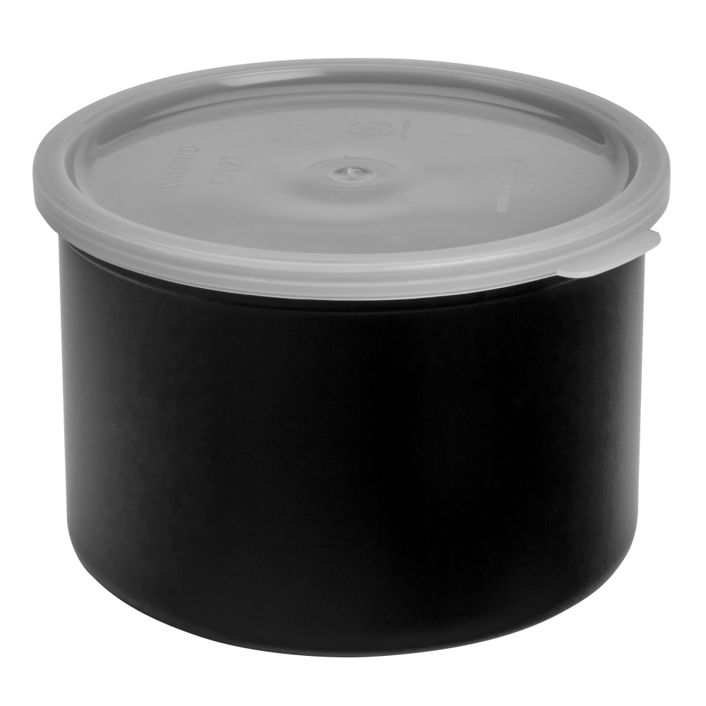 Cambro Deli Crocks, 1.5 Qt, Black, Pack Of 6 Crocks MPN:CAMCP15110